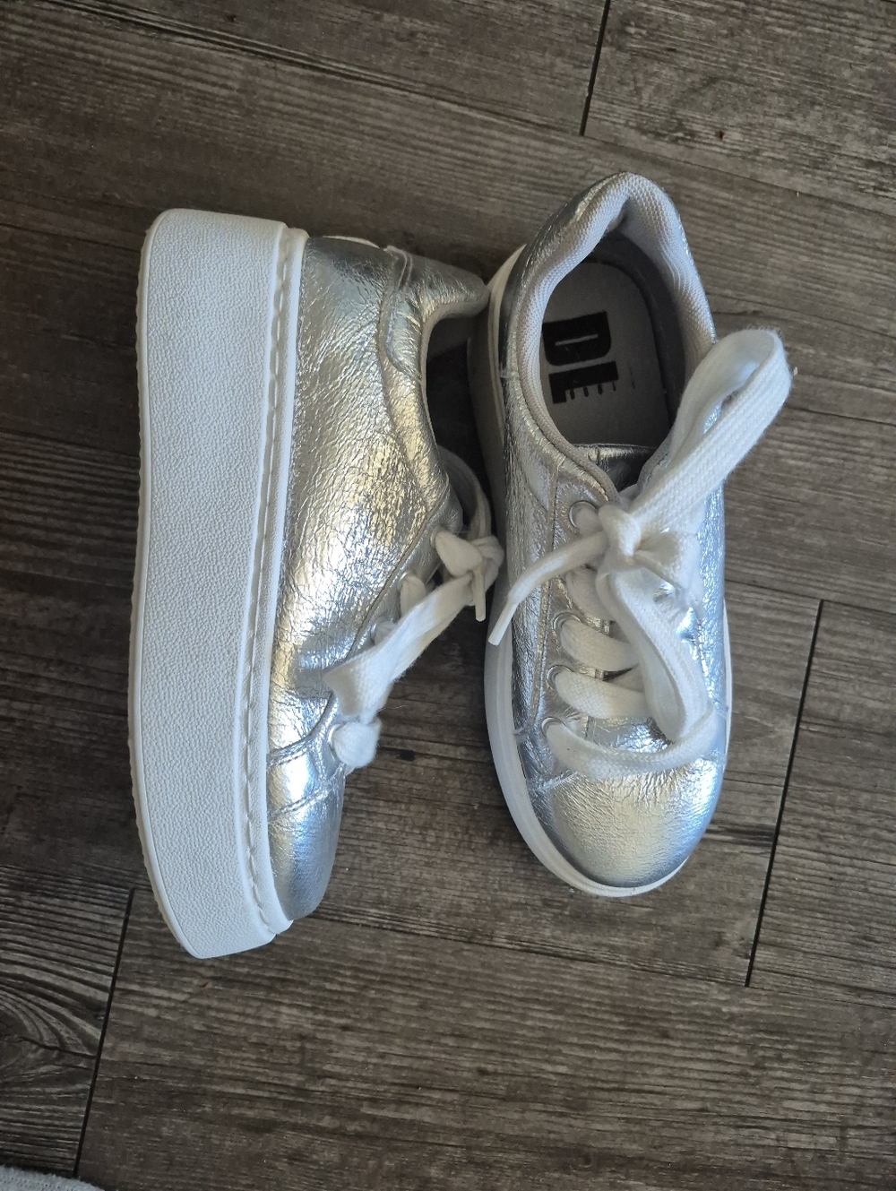 DL 1990 Silver Platform Sneakers